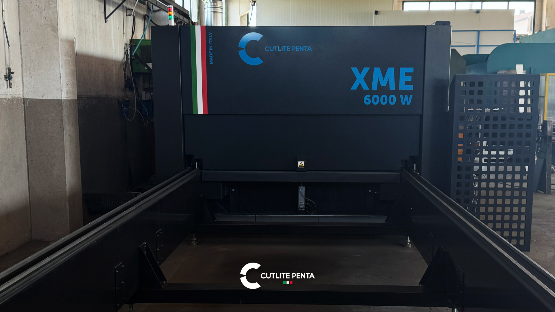 La macchina laser Cutlite Penta XME 6000 W nello stabilimento di Giancarlo Terreni Srl