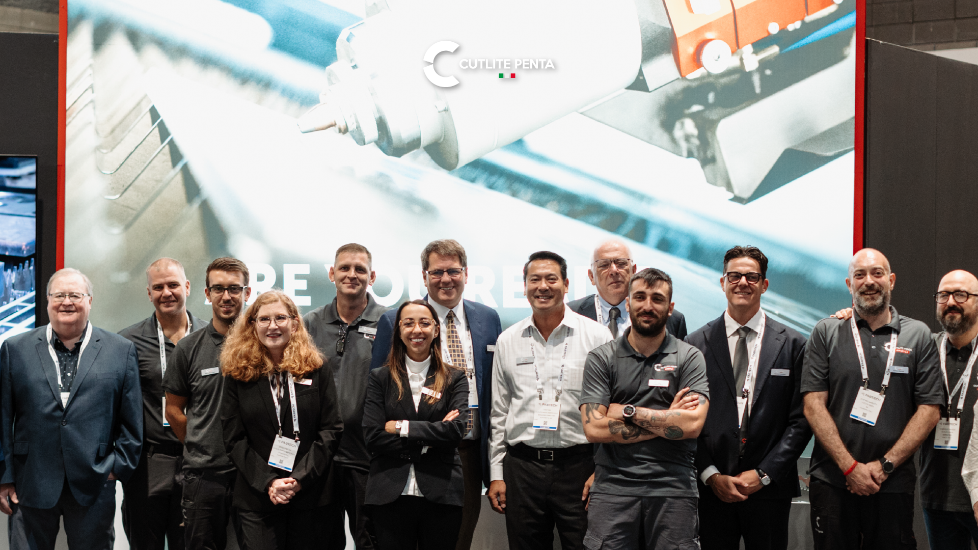 Il team di Cutlite Penta e Cutlite Penta America allo stand di FABTECH 2023