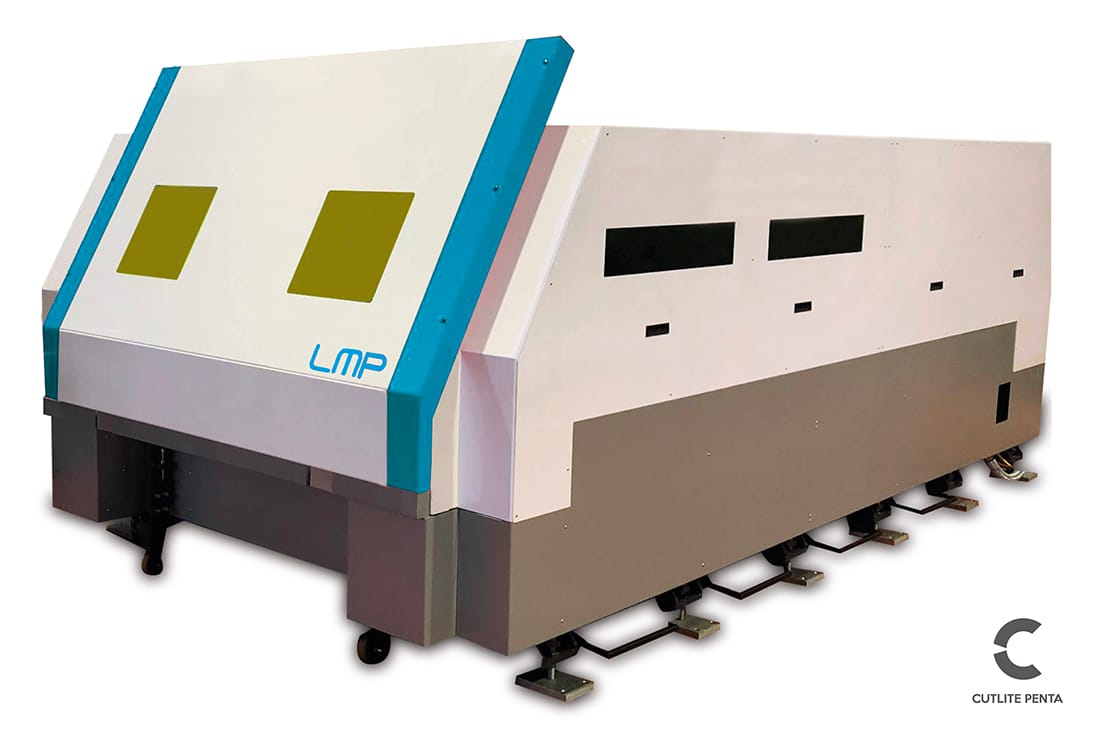 Compact CO2 laser cutting system of the Cutlite Penta LMP series